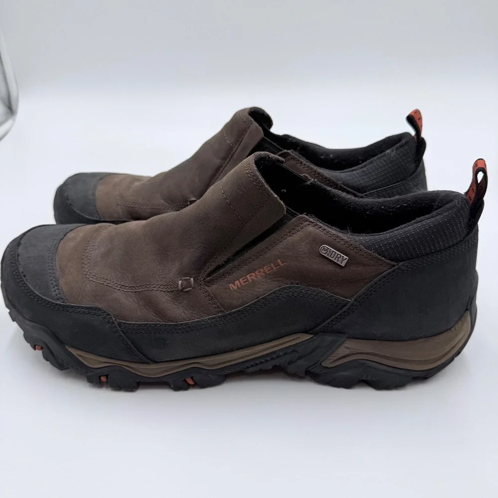 Merrell Moab Adventure Moc Black Slate Waterproof‎ Leather Hiking Shoes Mens 15